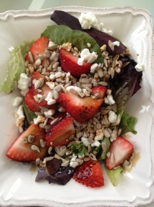 strawberry goat salad