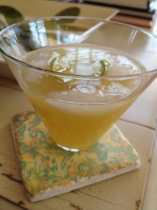 vanilla pine lime cocktail